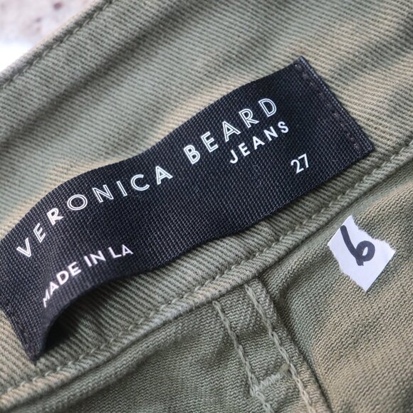 Womens Veronica Beard Jeans Green Front Pleat Shorts 27 - Picture 4 of 4